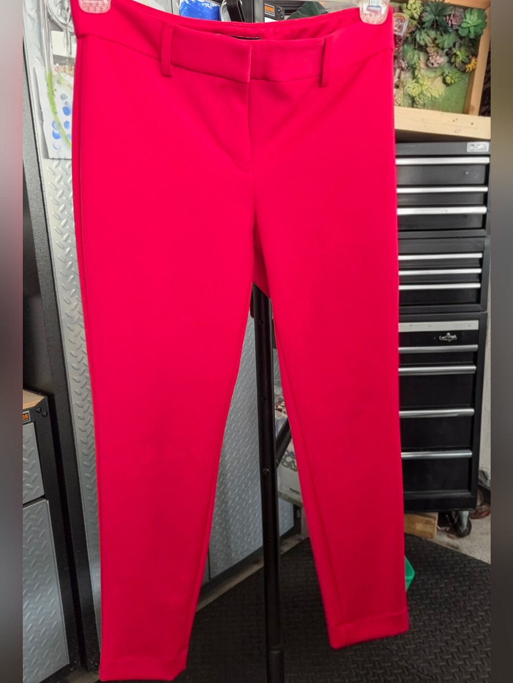 Red Women's Tailored Ponte Pants